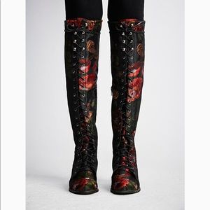 Jeffrey Campbell knee high boots.